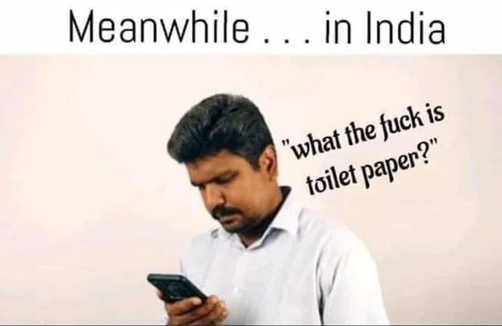 Туалетная бумага в Индии